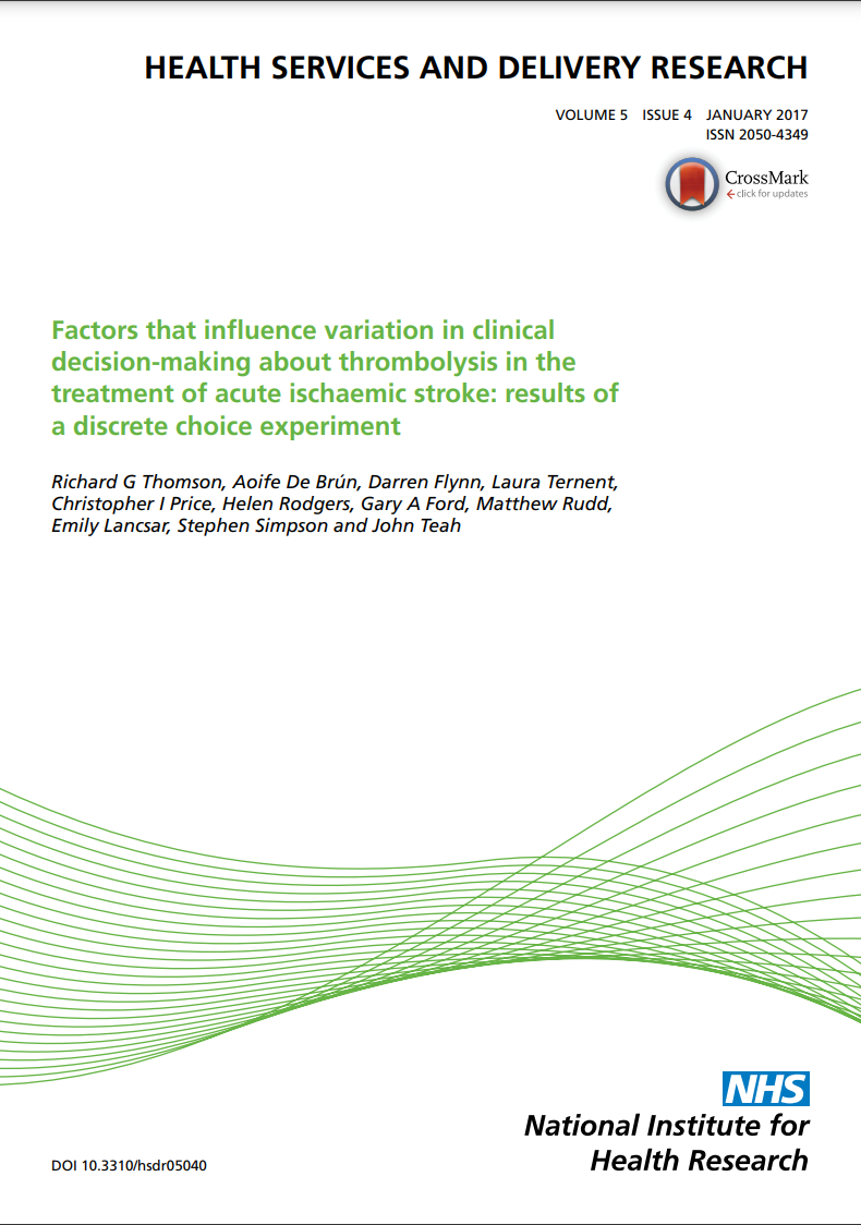 Clinical Decision, Thromobollysis, Acute Ischaemic Stroke